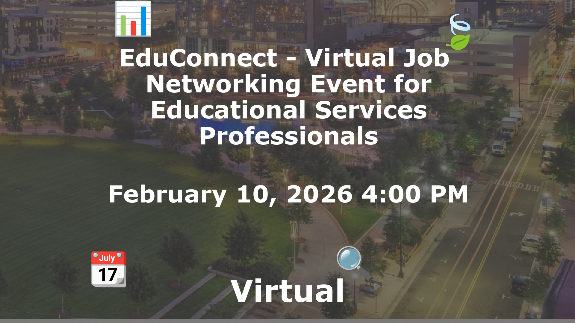 EduConnect - Virtual Job  Networking Event for Educational Services Professionals event image